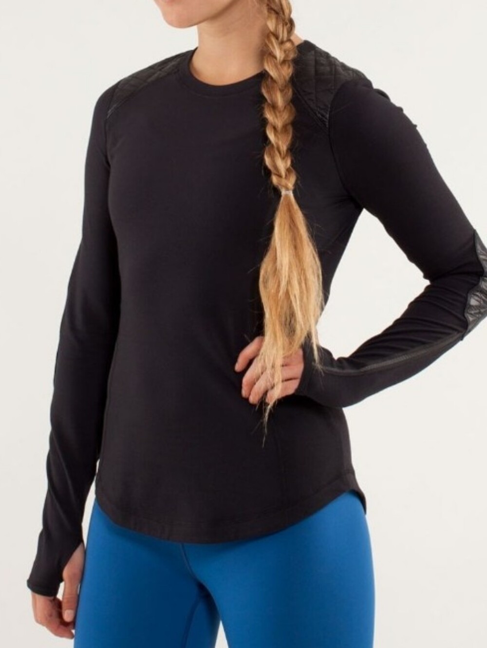 Lululemon Run Ice Queen Long Sleeve Shirt In Black